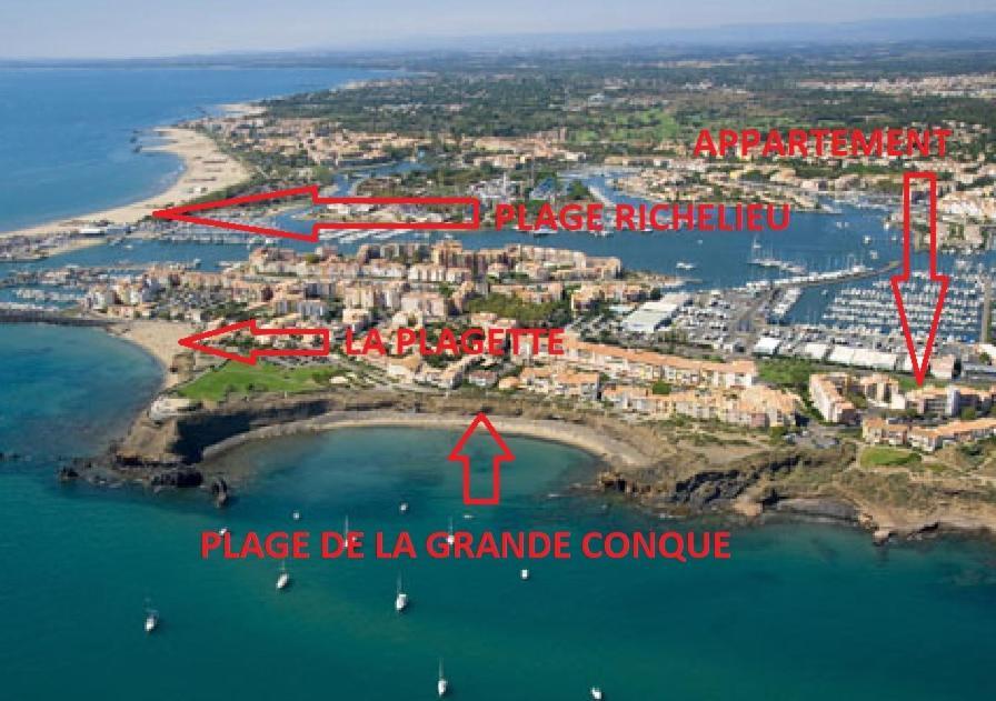 شقة Cap D'Agde 300M Plage Du Mole,Vue Port,Parking,Lave Linge,Piscine المظهر الخارجي الصورة